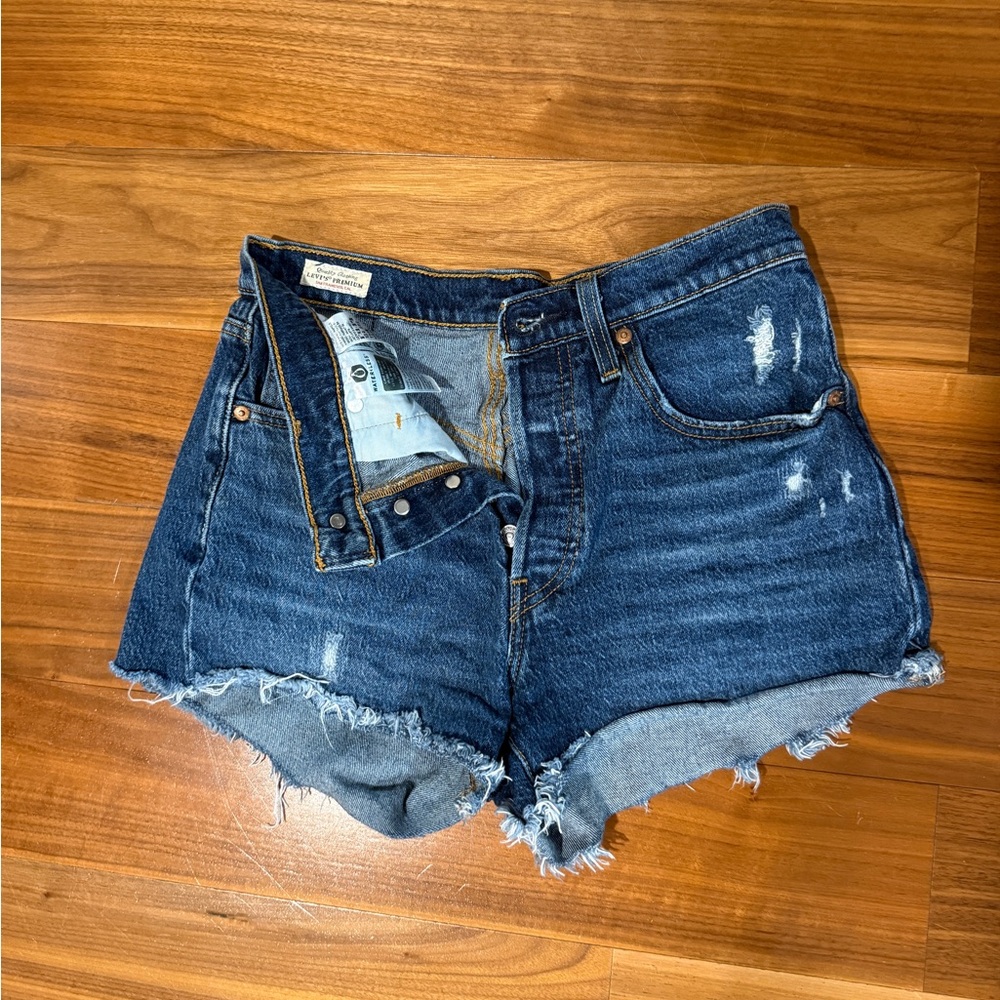 Levi's 501 Blue Vintage-Inspired Jean Shorts
